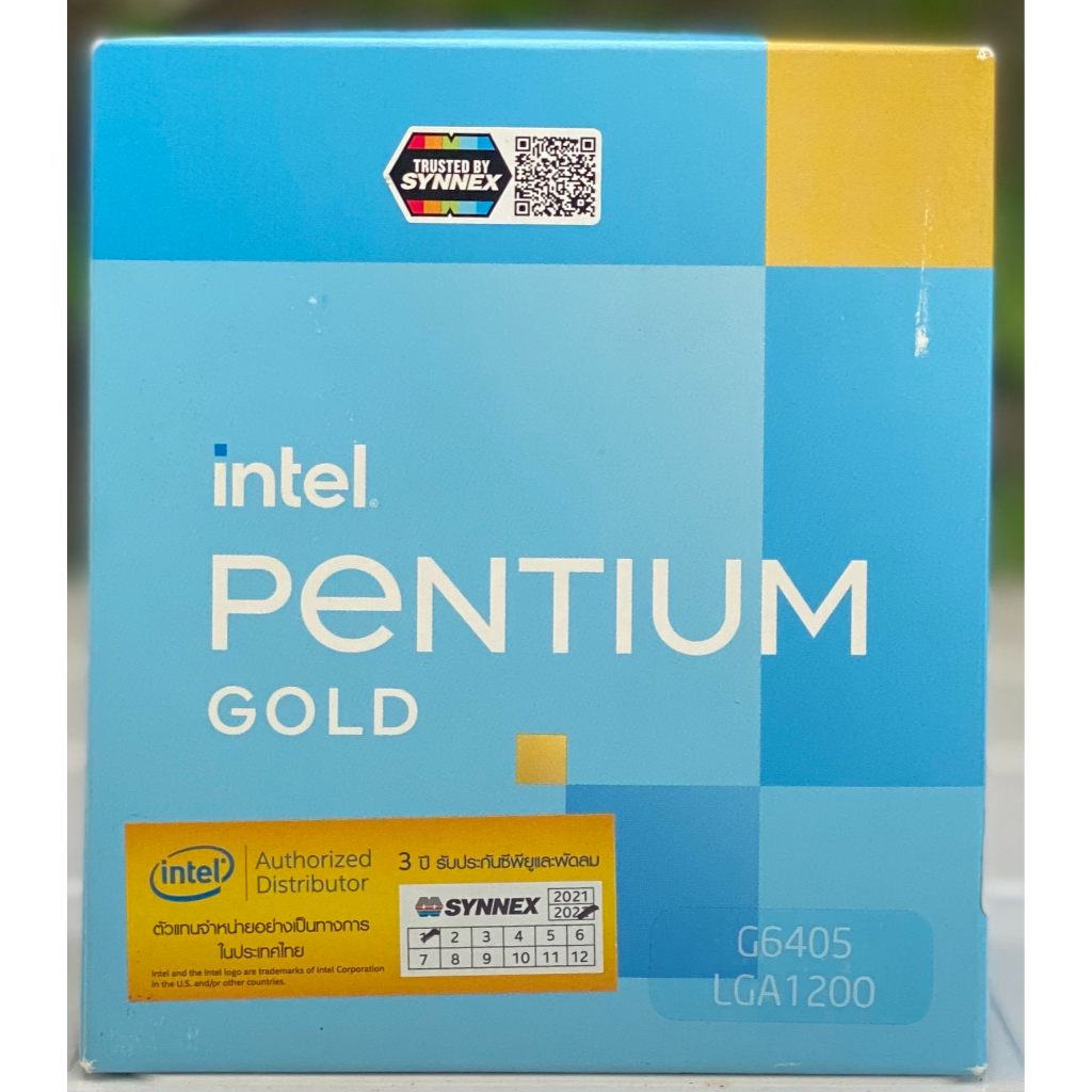 CPU (ซีพียู) INTEL PENTIUM GOLD G6405 4.1 GHz (SOCKET LGA 1200 ...