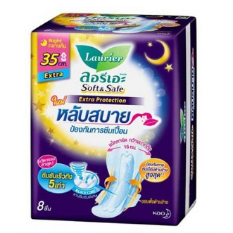 ลอรีเอะผ้า-อนามัยซอฟท์แอนด์เซฟเอ็กซ์ตร้า-สำหรับกลางคืน