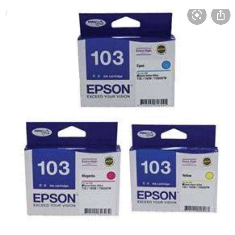 หมึก Epson 103 BK C M Y ของราคาพิเศษ รับประกันค่ะ | Shopee Thailand