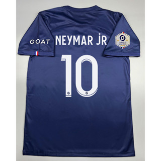 เสื้อบอล แฟนบอล ปารีส เหย้า 2022-23 PSG Home พร้อมเบอร์ชื่อ 10 NEYMAR JR อาร์มลีควัน แชมป์