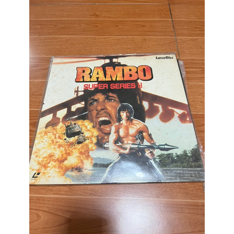 แผ่น-ld-เลเซอร์ดิสก์-แผ่นหนังแผ่นใหญ่-เรื่องrambo2-แรมโบ้2-มือ-2-เสียงอังกฤษ