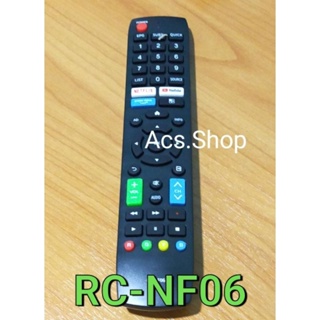 🛒พร้อมส่ง🛒 รีโมททีวี รุ่น RC-NF06 ใช้กับทีวี รุ่น 40HS400AN 43HS400AN 32HS400AN