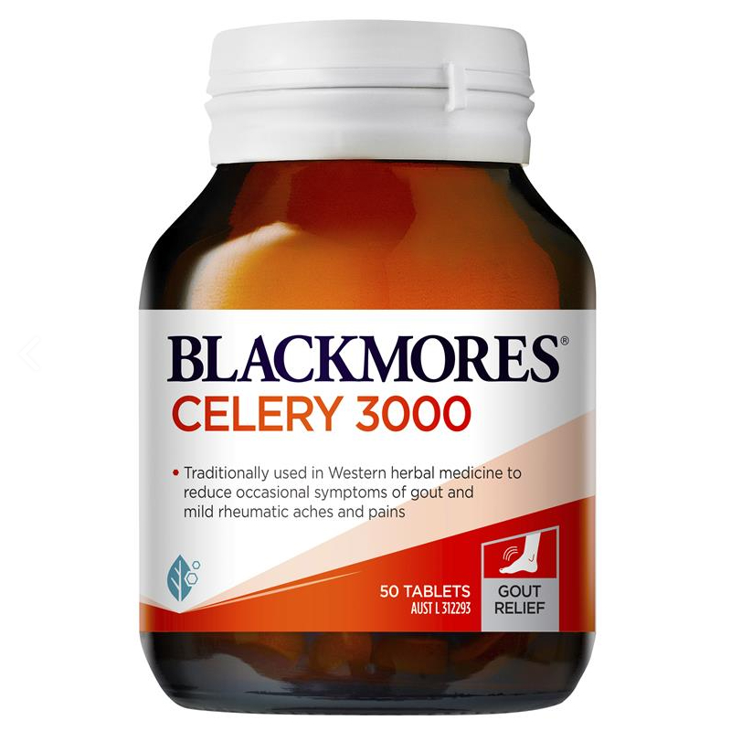 พร้อมส่ง-blackmores-celery-3000mg-mild-ache-relief-50-tablets-เซเลอรี่สกัด-ลดอาการอักเสบ-ความดันโลหิต