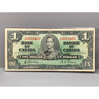 ธนบัตรรุ่นเก่าของประเทศแคนาดา ชนิดOne Dollar ปี1937