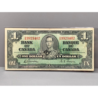 ธนบัตรรุ่นเก่าของประเทศแคนาดา ชนิดOne Dollar ปี1937