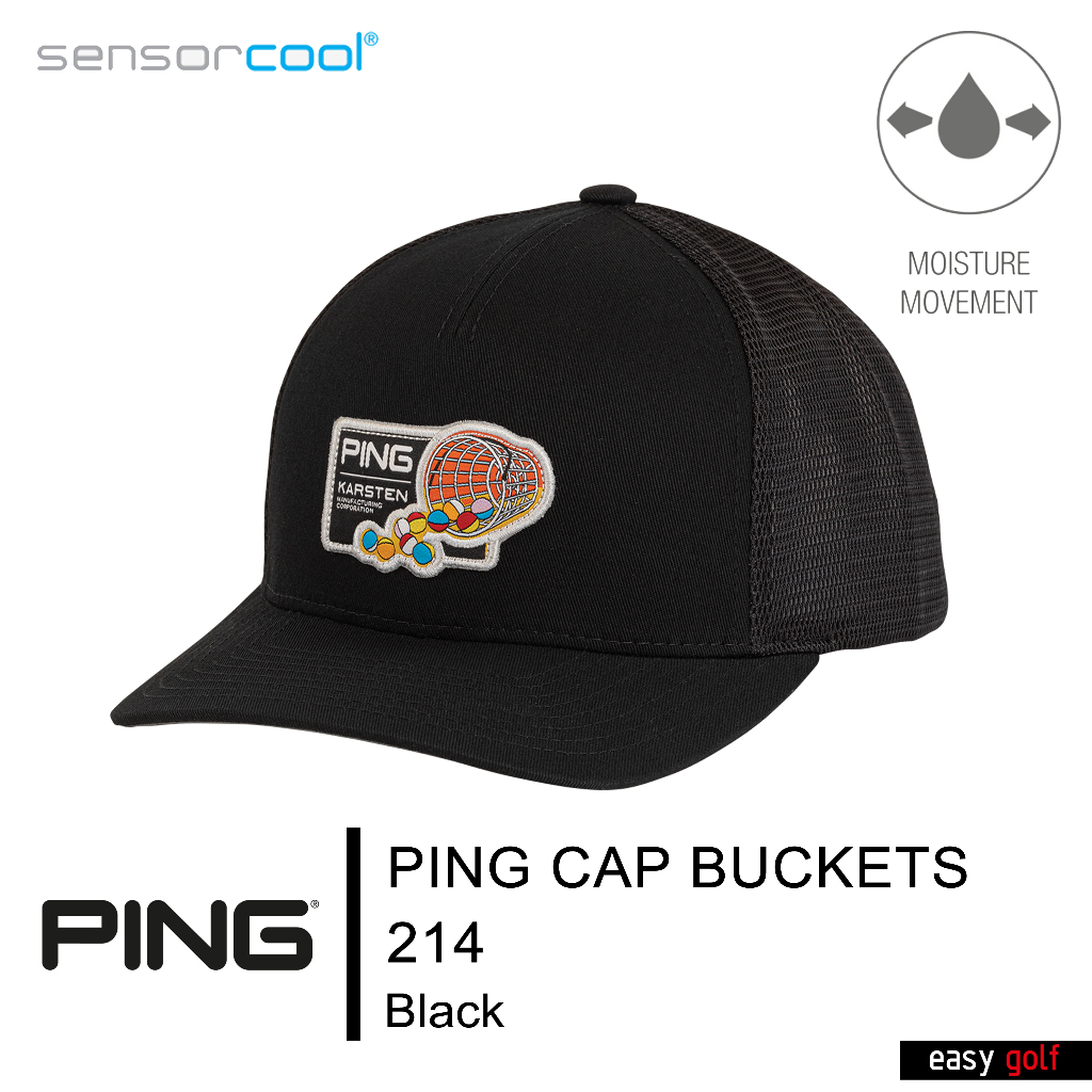 ping-cap-buckets-214-ping-cap-men-หมวกกอล์ฟ-หมวกกีฬาผู้ชาย