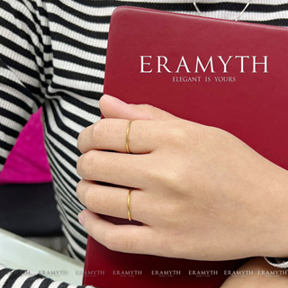 Eramyth Jewelry: แหวนคู่ เกลี้ยงและบิดเกลียว วงเล็กๆ สไตล์เกาหลี มี 3สี ตัวเรือนเงินแท้ 92.5% : EM-0065 พร้อมส่ง
