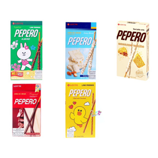 Lotte Pepero 🇰🇷🍫 บิสกิตแท่งเคลือบช็อกโกแลต 5 รส