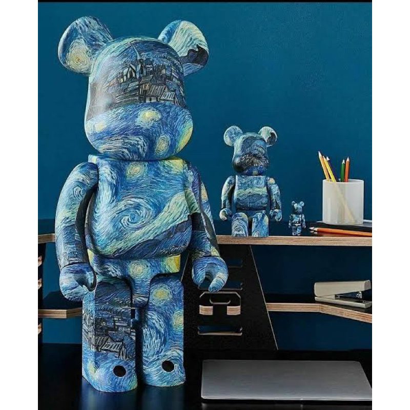 Bearbrick Vangogh Starry night 1000% | Shopee Thailand