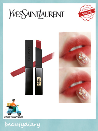 YSL Yves Saint Laurent Rouge Pur Couture the slim Velvet Radical Hot#302 #305 ลิปสติกของแท้