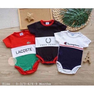 พร้อมส่ง ไซส์ 6-9 เดือน ชุดบอดี้สูท ทารก Lacoste และ Fila