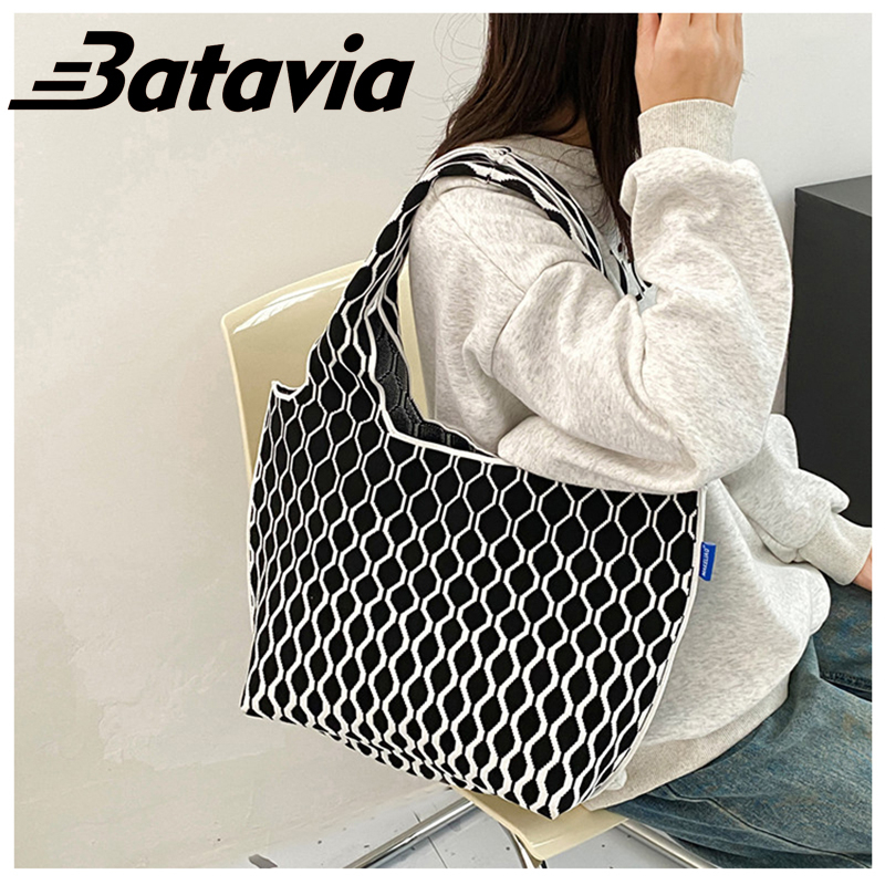 batavia-2023-แฟชั่นนำเข้าใหม่แฟชั่นกระเป๋าผ้าขนาดใหญ่-ความจุกระเป๋าสะพายฤดูใบไม้ผลิและฤดูใบไม้ร่วงผู้หญิงกระเป๋า