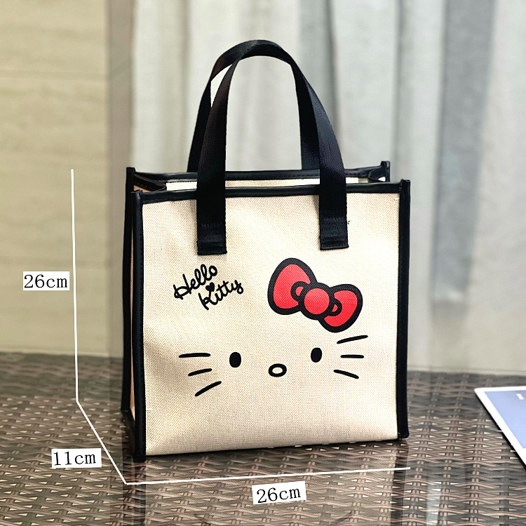กระเป๋าผ้า-hello-kitty-พร้อมส่งจากไทย