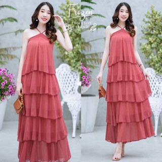 Maxi Dress แม็กซี่สายเดี่ยวสายปรับได้แล้วแต่ชอบค่ะ