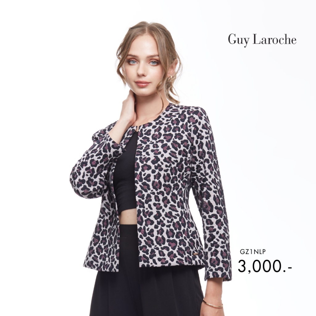 guy-laroche-new-gl-light-jacket-jersey-jacquard-pink-leo-ลีโอสีชมพู-gz1nlp