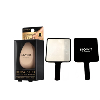 ภาพหน้าปกสินค้าBROWIT Ultra Soft Professional Blender Sponge ฟองน้ำเกลี่ยรองพื้น น้องฉัตร ที่เกี่ยวข้อง