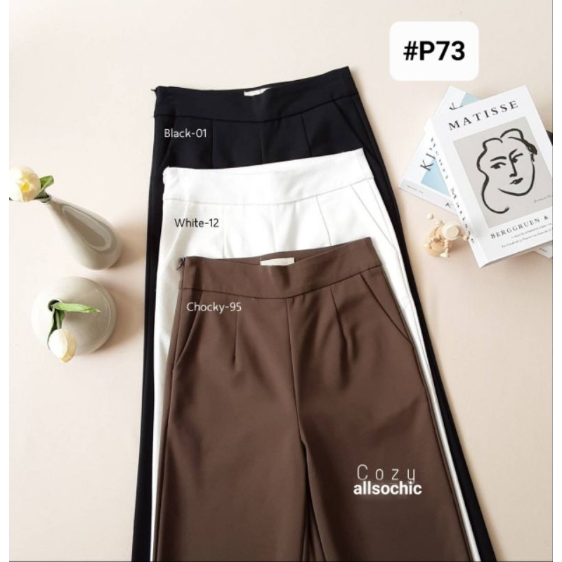 กางเกงขากระบอกสไตล์เซเลบริตี้ลุ้ค-ซิปข้าง-งานพรีเมี่ยม-by-cozy-p73