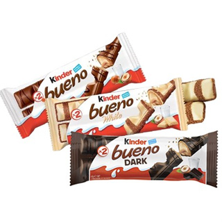 คินเดอร์ เวเฟอร์ช็อกโกแลตนำเข้า Kinder Bueno มีให้เลือก 3 แบบ