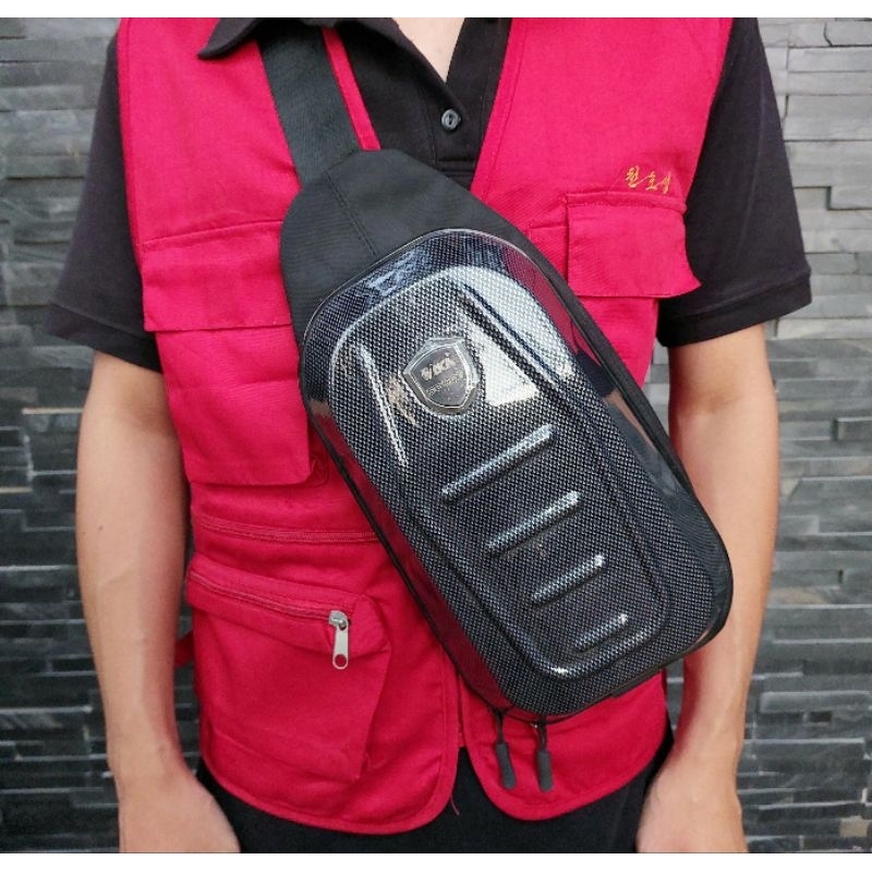 กระเป๋าอุปกรณ์ตกปลา-ika-แบบคาดอกสีดำ-ขนาด-18-28-8-ซ-ม-ก-ย-ส-สินค้ามีจำนวนจำกัด