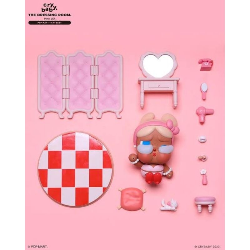 พร้อมส่ง สีฟ้า Crybaby the Dressing room pop mart ของแท้ | Shopee
