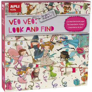 APLI APLI14840 VEO VEO Look and Find Game ชุดเกมหนังสือเสริมจินตนาการเด็ก