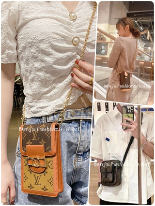 กระเป๋าสะพายข้าง ทรงโฟน LV ใส่โทรศัพท์มือถือได้ทุกรุ่น LV phonebag