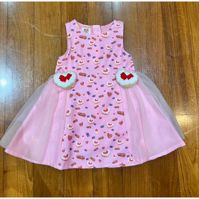 cheescake-dress-3t-สำหรับน้อง-2-3-ขวบ-ใส่แค่ครั้งเดียว-ใหม่มาก-จากร้าน-eclair-fait-de-couer