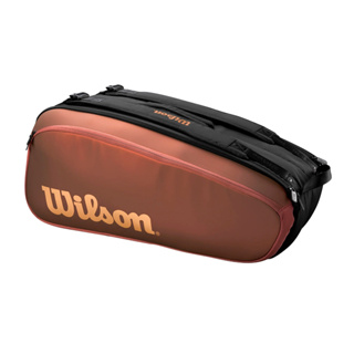 Wilson กระเป๋าเทนนิส Pro Staff V14 Super Tour 9 Pack Tennis Bag | Bronze ( WR8024501001 )