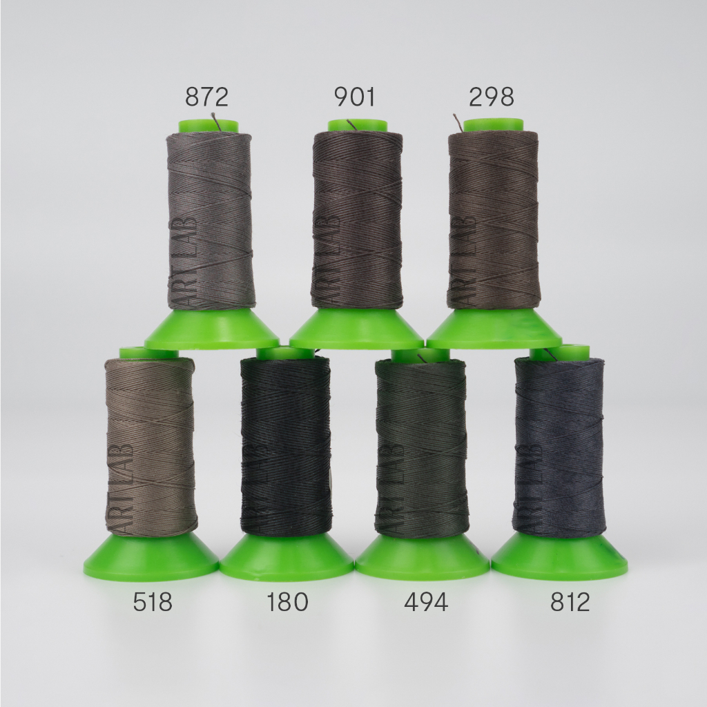 แบ่งขาย 10 เมตร ด้ายลิน Lin Cable Waxed Polycotton จากฝรั่งเศส Sajou ...