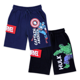 Marvel Boy Shorts - กางเกงขาสั้นเด็กผู้ชายลายมาร์เวล ลายHULK  และลายCAPTAIN AMERITCA สินค้าลิขสิทธ์แท้100% characters studio