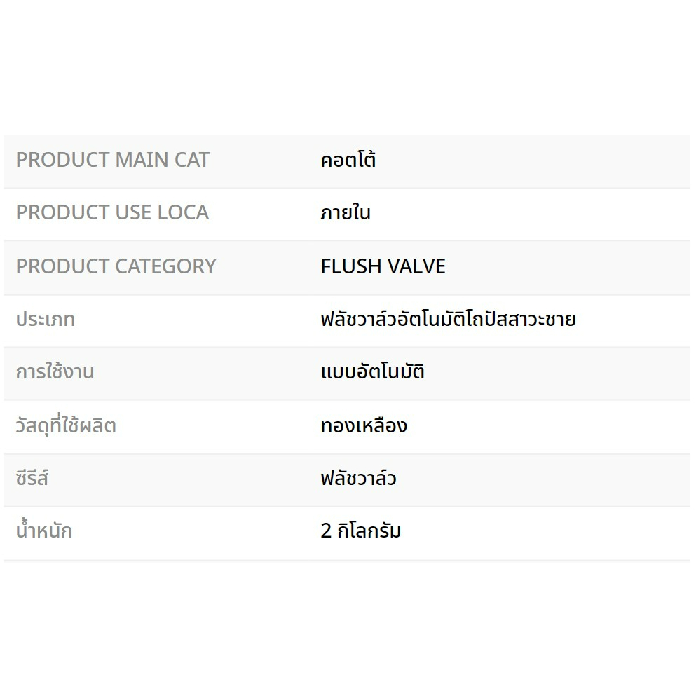 ฟลัชวาล์วอัตโนมัติโถปัสสาวะชายชนิดฝังผนัง-ct480ac