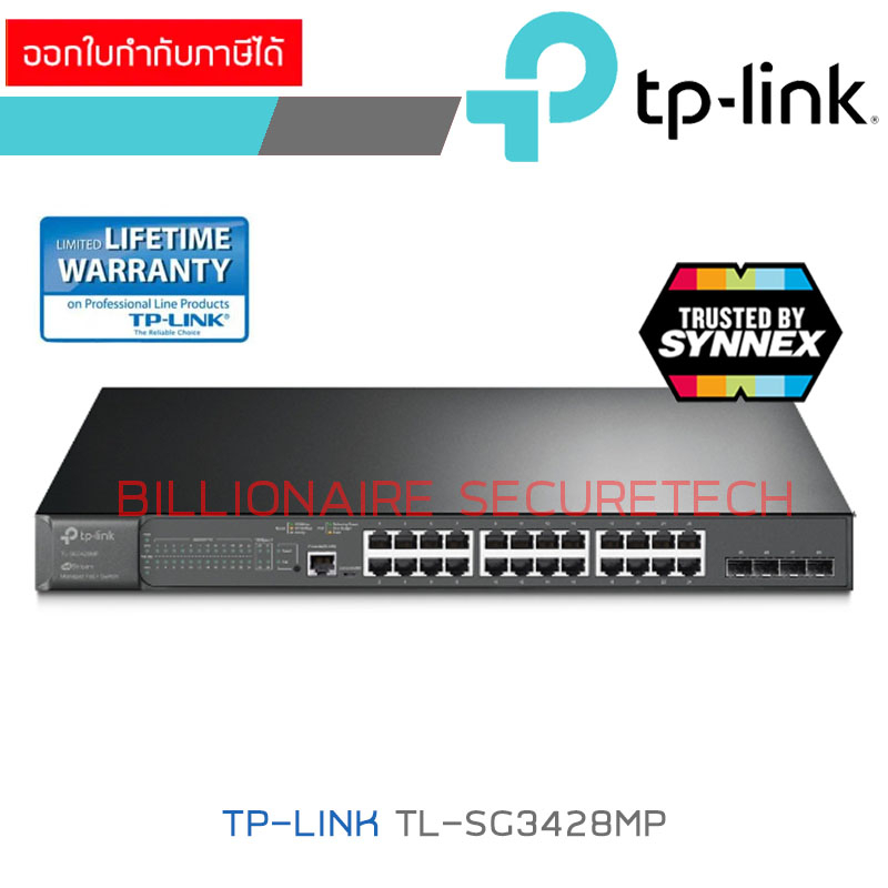 TP-LINK TL-SG3428MP JetStream 28-Port Gigabit L2 Managed Switch with 24 ...