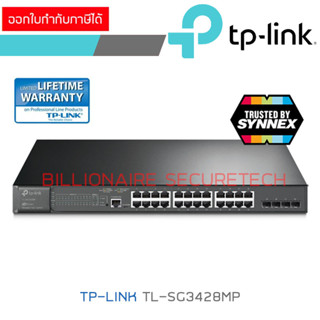 TP-LINK TL-SG3428MP JetStream 28-Port Gigabit L2 Managed Switch with 24-Port PoE+ BY BILLIONAIRE SECURETECH