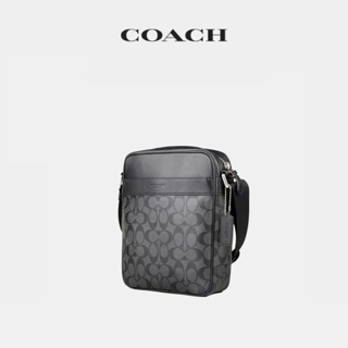 ภาพหน้าปกสินค้าCOACH กระเป๋าผู้ชาย New Square Bag Men's Single Shoulder Messenger Pilot Bag Fashion Trend Printing Small Square Bag 547 จากร้าน dsfgdfdfg บน Shopee