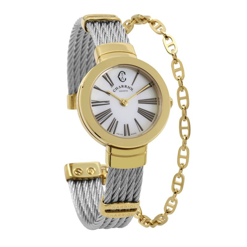 นาฬิกา-charriol-st25y500-009-st-tropez-25-steel-yellow