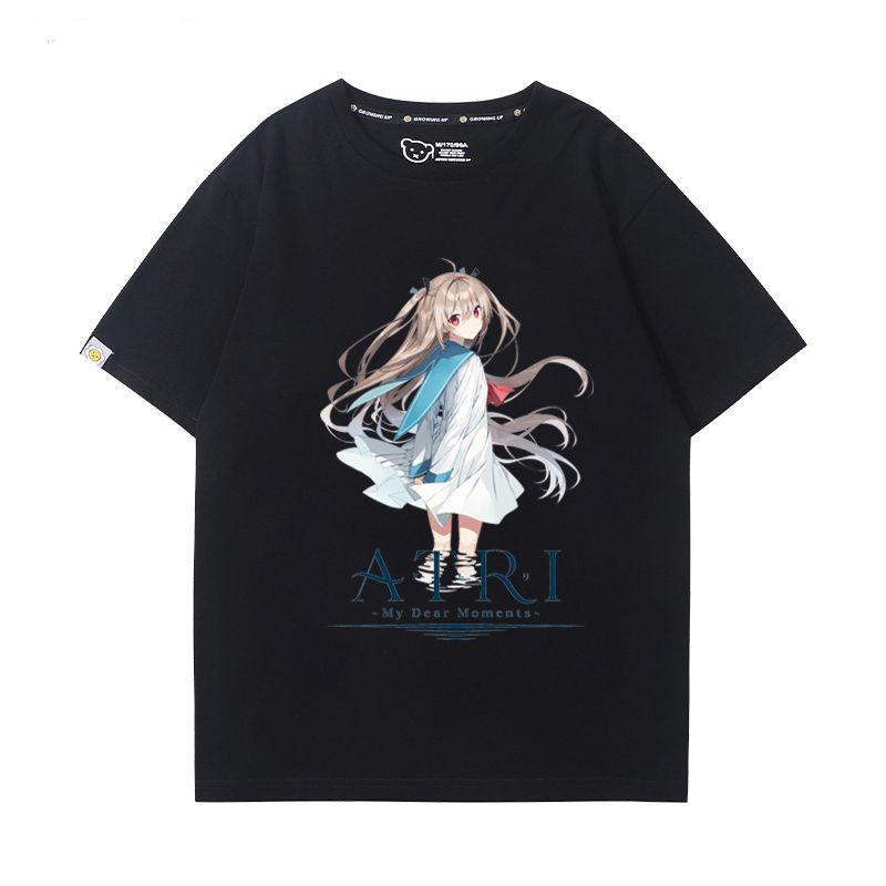 anime-atri-my-dear-moments-เสื้อยืดลำลองแขนสั้นผ้าฝ้ายสองมิติสำหรับบุรุษและสตรี