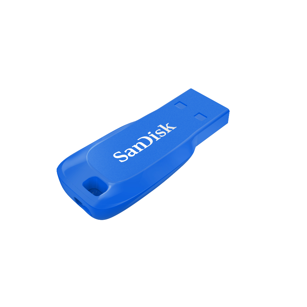 ภาพสินค้าSanDisk CRUZER BLADE USB แฟลชไดร์ฟ 32GB Blue, USB2.0 (SDCZ50-032G-B35BE สีน้ำเงิน) จากร้าน sandisk_thailand_officialshop บน Shopee ภาพที่ 2