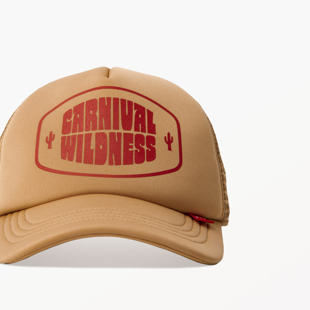 ของแท้-หมวก-carnival-creation-from-chaos-collection-fw22-wildness-trucker-cap-last-drop-พร้อมส่ง