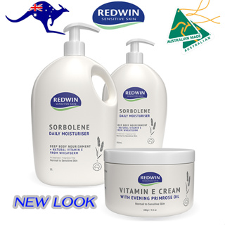 Redwin Vitamin E and EPO Moisturiser Cream 330g / Redwin Sorbolene Daily Moisturiser 1.1L ครีม,โลชั่น วิตามินE&EPO