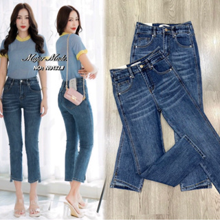 N9132 Jeans Style Korea กางเกงยีนขา 8 ส่วน Majormade