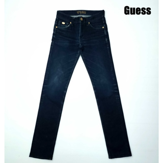 ยีนส์ Guess เอว 30 สีเข้ม เฟดสวย ขาเดฟ