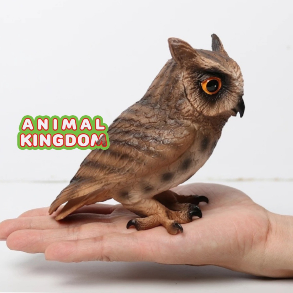 animal-kingdom-โมเดลสัตว์-นกฮูก-นกเค้าแมว-สีน้ำตาล-ขนาด-12-00-cm-จากสงขลา