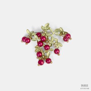 Red Currant Fruit Brooch-เข็มกลัดผลเรดเคอเรนท์