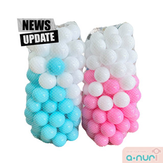 Anuri ลูกบอลปลอดสารพิษ ลูกบอลพลาสติก 100 ลูก Non-toxic Plastic ball บอลปลอดสารพิษ ลูกบอลพลาสติก เกรดพรีเมี่ยม สำหรับเด็ก