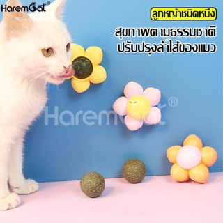 Harmcat แคทนิปติดผนัง รูปดอกไม้ ของเล่นแมว แคทนิปแมวเลีย ของเล่นสัตว์เลี้ยง หญ้าแมว กัญชาแมว กัญชาบอล แคทนิปแบบติดผนัง