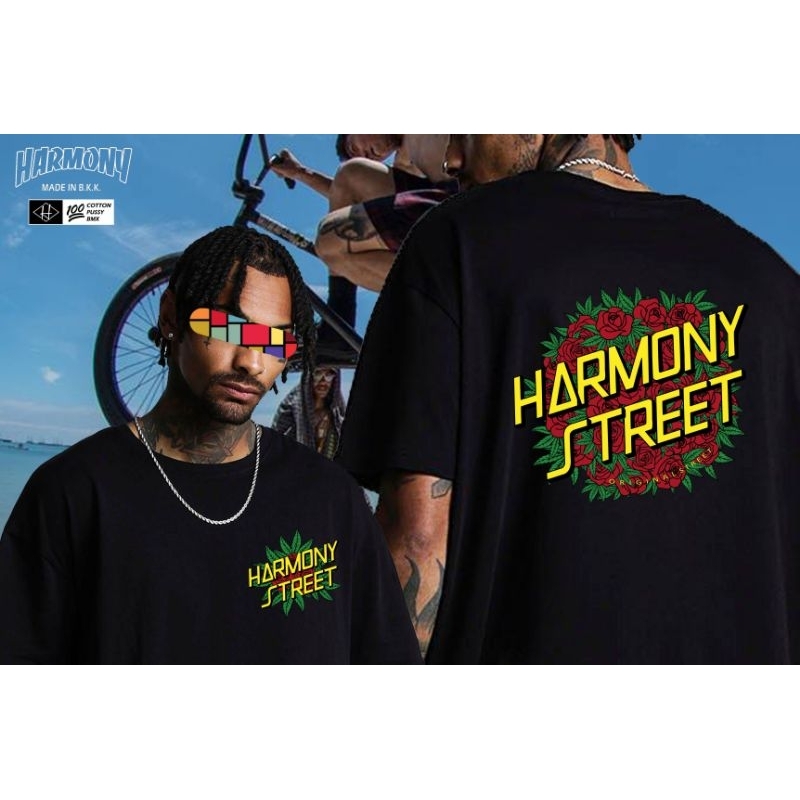 เสื้อยืด-สไตล์สตรีท-t-shirt-bmx-street-harmonybmx