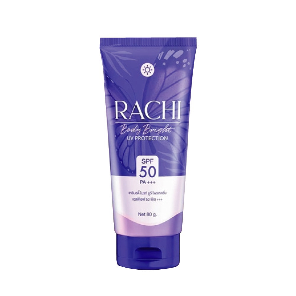 ราชิบอดี้-rachi-body-bright-uv-protection-กันแดดราชิบอดี้-ราชิ-กันแดดราชิ-กันแดดทาตัวราชิ-80-g