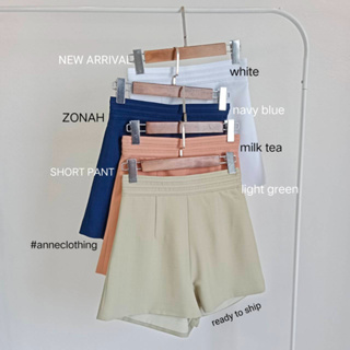 Anne Clothing Zonag Pant กางเกงขาสั้น เอวสูง ทรงเอ "ซอนอา" มีกระเป๋าข้าง งานตัดคุณภาพ ใส่แล้วสวย พลางสะโพกต้นขาหน้าขาได้