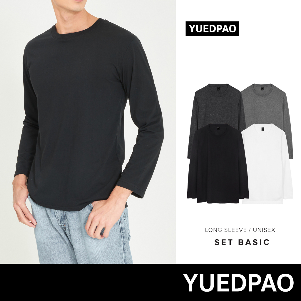 ภาพหน้าปกสินค้าYuedpao No.1 ผ้านุ่ม ไม่ย้วย ไม่หด ไม่ต้องรีด Ultrasoft Non-Iron เสื้อยืดเปล่า เสื้อยืดสีพื้น เสื้อยืดแขนยาว Set Basic จากร้าน yuedpao_official บน Shopee