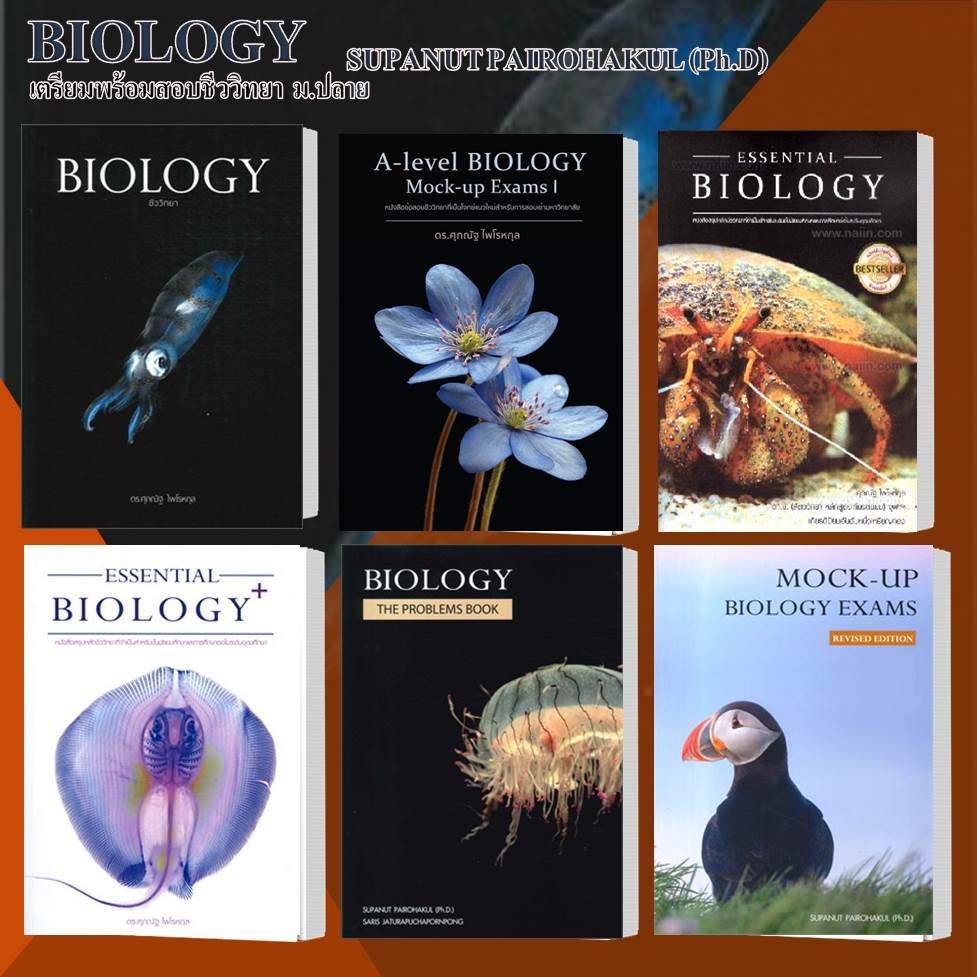 หนังสือคู่มือเรียน-biology-ชีววิทยา-ชีวะ-ปลาหมึก-a-level-biology-แยกเล่ม-โดย-ศุภณัฐ-ไพโรหกุล-supanut-pairohakul-พร้อ